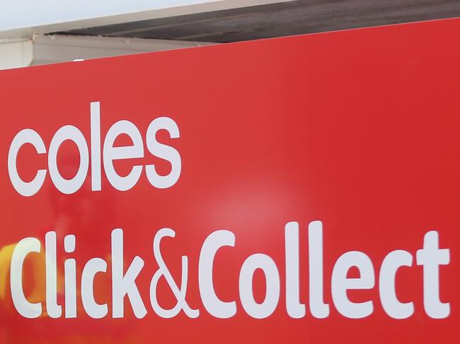 Coles Earville Store Manager Josh McGinniskin at the store Click & Collect pickup area. PICTURE: STEWART MCLEAN