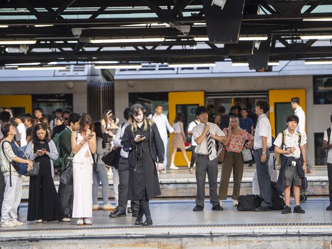 Train delays across Sydney due to industrial dispute. Picture: NewsWire / Jeremy Piper