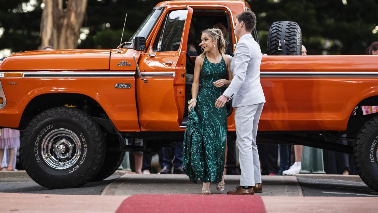 Luke Conway and partner Lucia Trim at St Mary's College formal at Picnic Point, Friday, March 24, 2023. Picture: Kevin Farmer