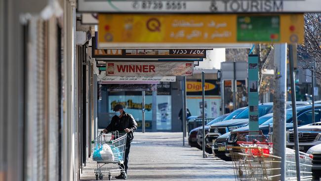 Fairfield during Covid lockdown. Picture: NCA NewsWire/Bianca De Marchi