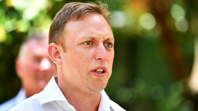 Deputy Premier Steven Miles has taken aim at Prime Minister Scott Morrison over his intervention in the Queensland election campaign. Picture: Alix Sweeney