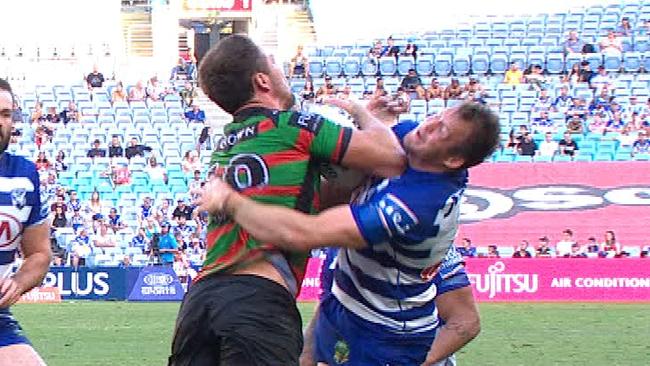 Sam Burgess was put on report for lifting his elbow
