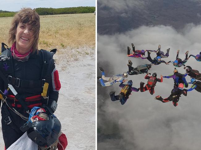 Watch: 64yo part of incredible female-only skydiving world record