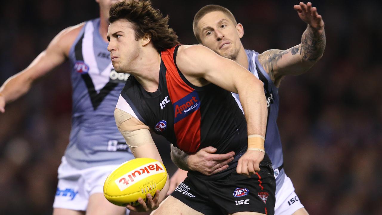 Andrew McGrath has defied the walkouts at Essendon. Picture: Michael Klein