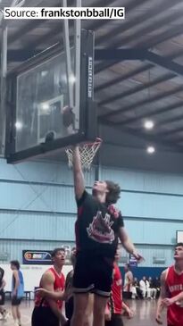 NBA star Josh Giddey filled-in for a local basketball team in Frankston