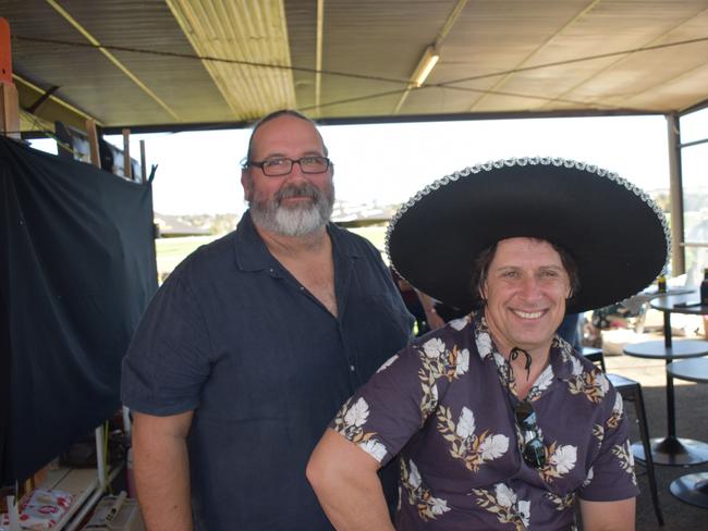 Damien Clarke and Josh Hanek at Warwick Cup race day at Allman Park Racecourse, Saturday, October 14, 2023 (Photo: Michael Hudson/ Warwick Daily News)