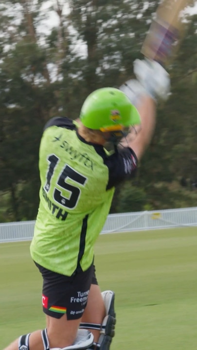 Penrith Prop Lindsay Smith Belts Sydney Thunder's Ryan Hadley