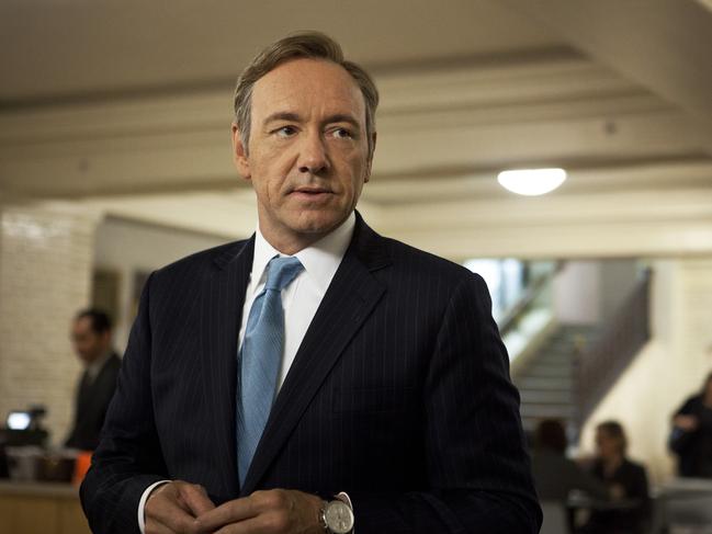 Kevin Spacey as Frank Underwood in House of Cards. Picture: AP