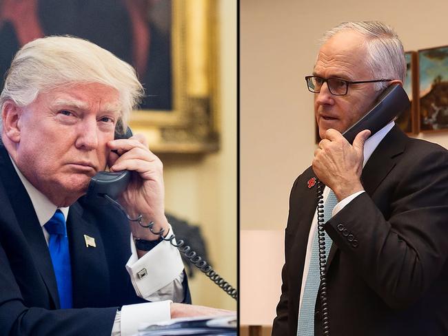 US President Donald Trump and Australian Prime Minister Malcolm Turnbull. Picture: Supplied