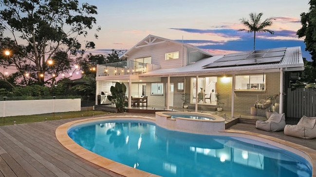 This four-bedroom home in Currumbin Waters was sold at auction for $1.505m