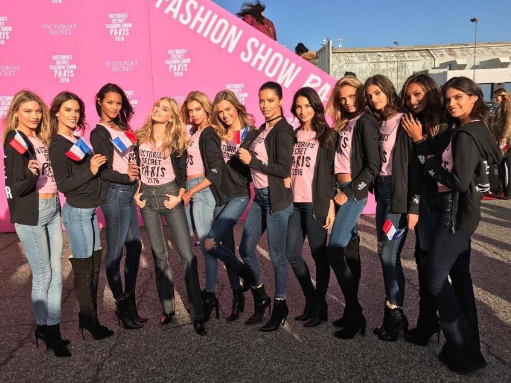 Models depart for Paris for the 2016 Victoria's Secret Fashion Show on November 27, 2016 in New York City. Picture: Instagram