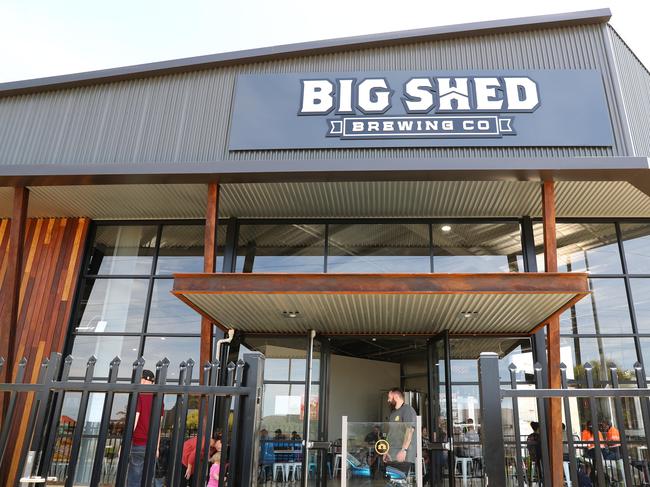 9.12.2019.Big Shed Brewing Company has a new big shed on Old Port Road,Royal Park.Co-owners Craig Basford and Jason Harris at their new premises. PIC TAIT SCHMAAL.