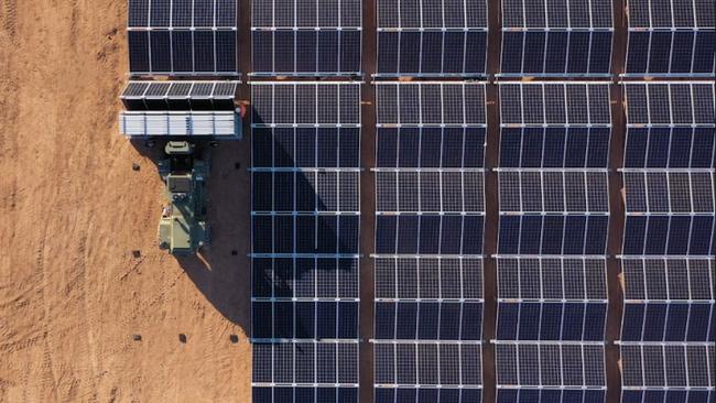 A solar farm located in the Northern Territory. Picture: Supplied