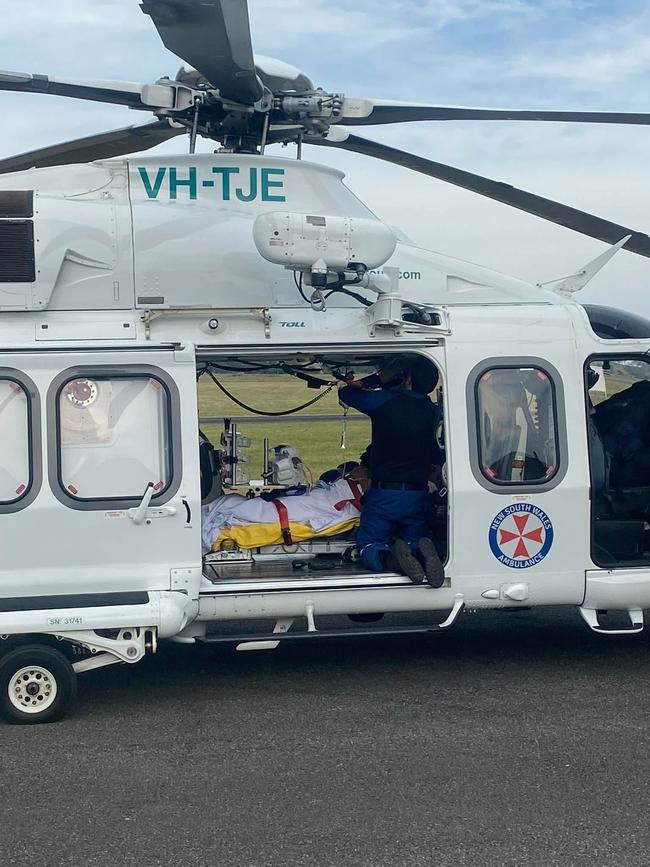 Humphrey Caspersz was involved in a motorbike incident in Wuuluman which required a helicopter to take him to the hospital. Picture: supplied