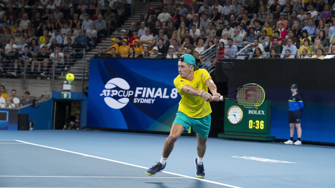 Alex de Minaur will spearhead Australia’s ATP Cup campaign. Picture: AAP