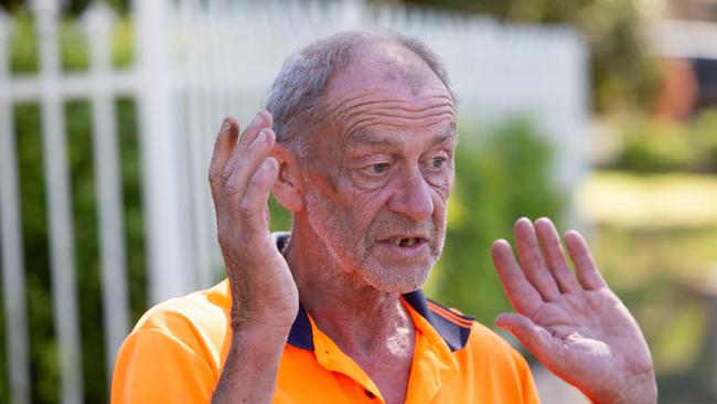 Scene of a suspicious death in a house at Redwood Park. Neighbour Roy Colloff 63. Picture: Brett Hartwig