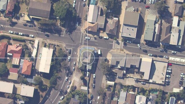 Aerial view of property subject to a development application at 50 Lawrence St Freshwater. Picture: Northern Beaches Council website