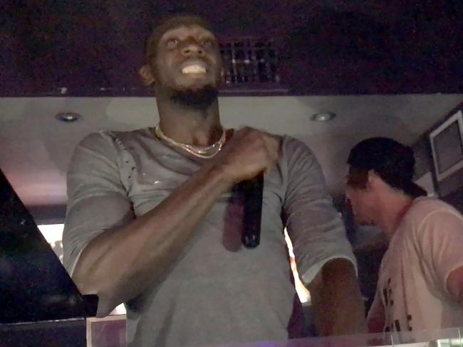 Bolt has rocked the Gold Coast night-life scene on his first night in town. Picture: Supplied