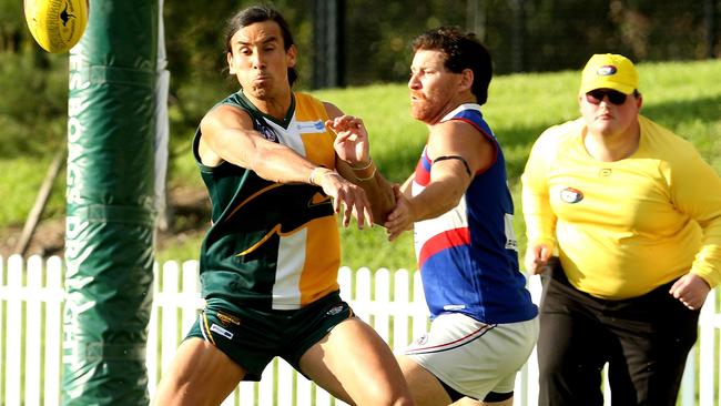 Reed Jepson battles Shane Harvey.