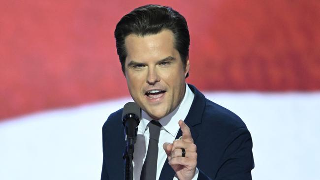 Matt Gaetz speaks during the third day of the 2024 Republican National Convention at the Fiserv Forum in Milwaukee, Wisconsin, in July.