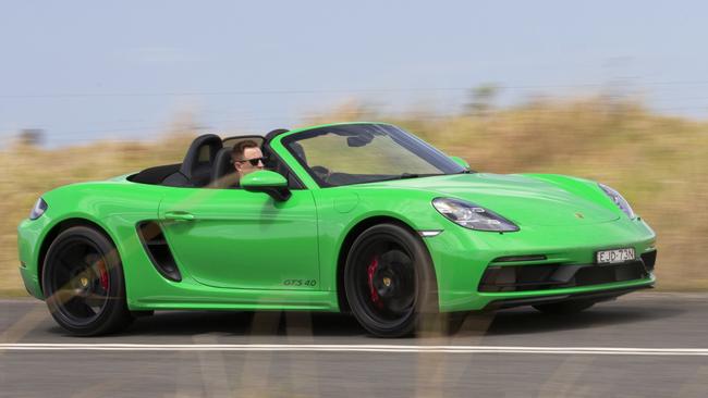 Porsche has reinstalled a six-cylinder engine in its Boxster sports car.