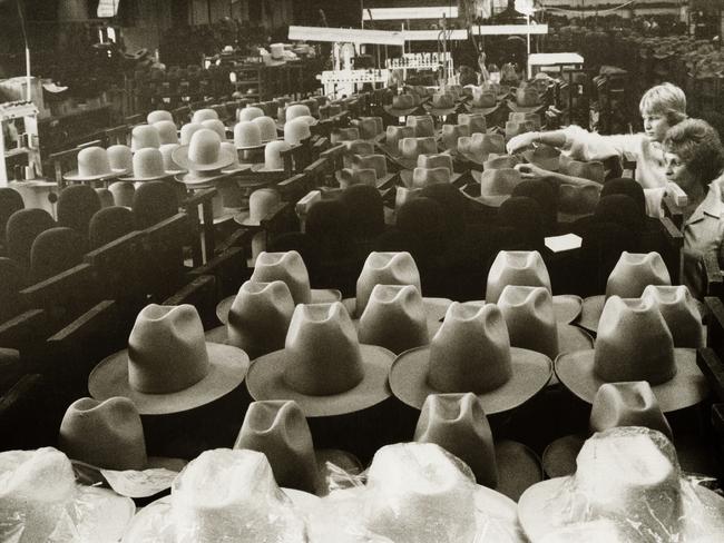 The trimming department at Kempsey, NSW, photographed in the 1980s. Picture: Supplied