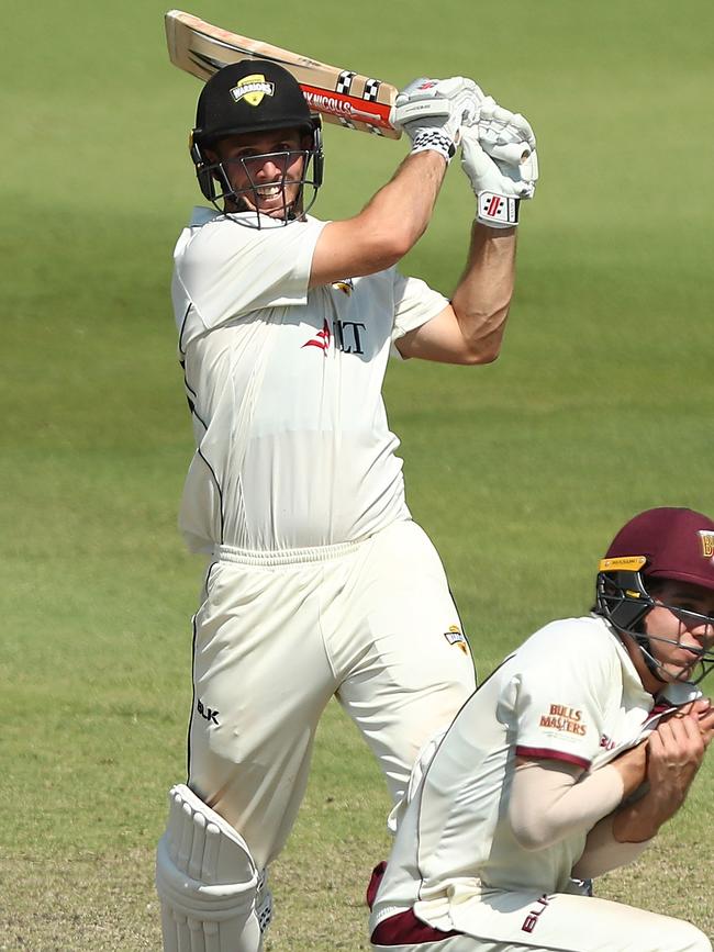 Mitch Marsh in action for WA in the Sheffield Shield.