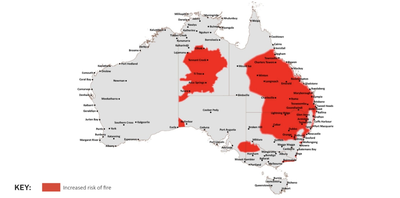 Australia's Bushfire Outlook Spring 2023.