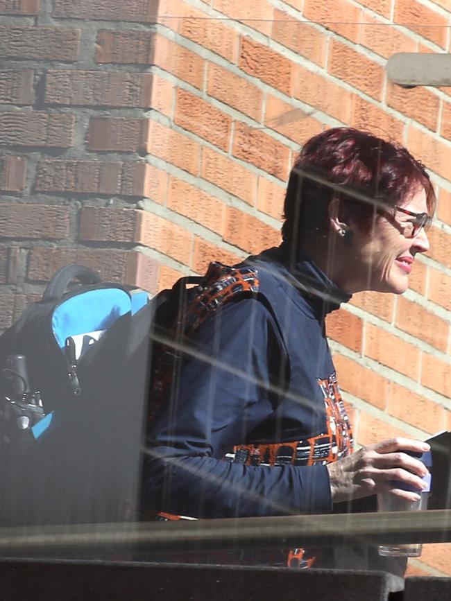 Dr Fiona Martin leaves a lecture at the University of Sydney Camperdown campus in Camperdown. Picture: John Grainger