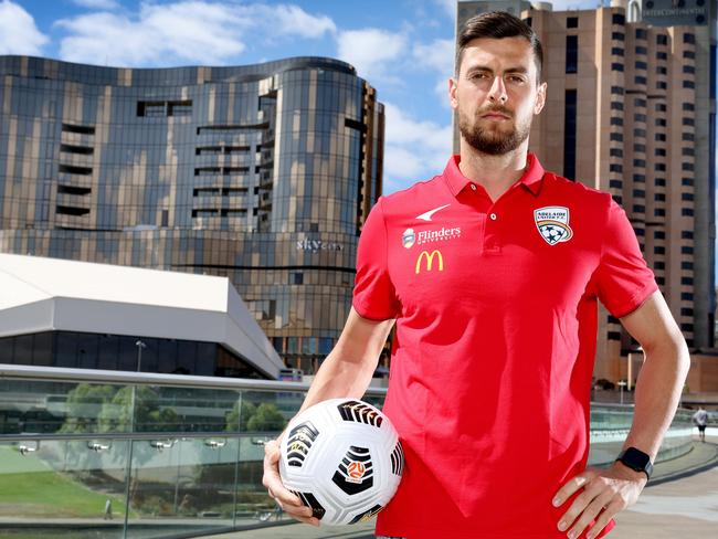 ADELAIDE, AUSTRALIA NewsWire photos January 14 2021. Adelaide United's Tomi Juric in Adelaide, looking towards having a good season, including possible national duties. Picture NCA NewsWire / Dean Martin