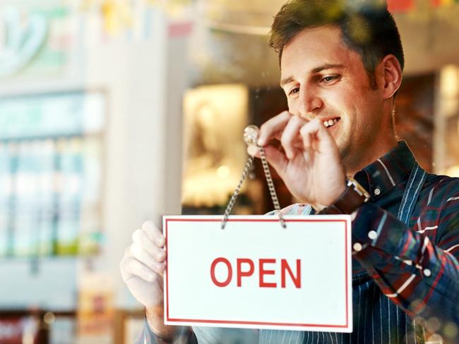 Generic photo of open for business sign, new shop, welcome, we're open, coming soon, announce stock image