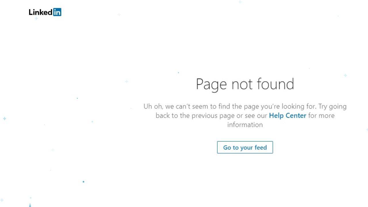 The LinkedIn page for Ereports can no longer be found. Picture: Screenshot