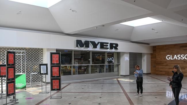 Myer has about 60 stores, with lease agreements that range from five to 60 years. Picture: Jason Edwards