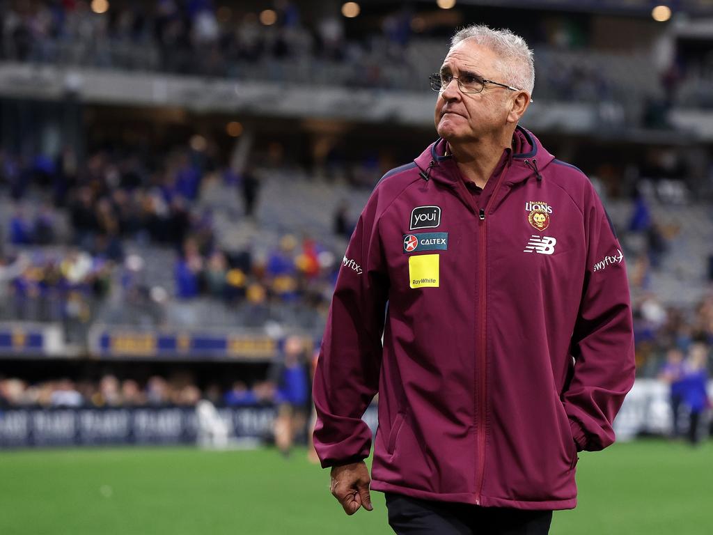 Lions coach Chris Fagan says Brisbane will keep it ‘simple’ against the Suns. Picture: Will Russell/AFL Photos via Getty Images