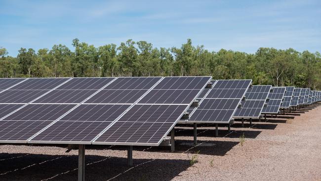 Opening of Robertson Barracks solar farm. Picture: Pema Tamang Pakhrin