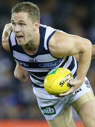 Joel Selwood is All-Australian captain for the third time. Picture: Michael Klein