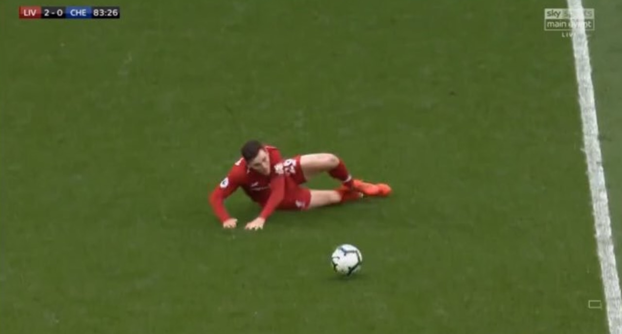 Andy Robertson 'paid tribute' to Steven Gerrard's infamous slip