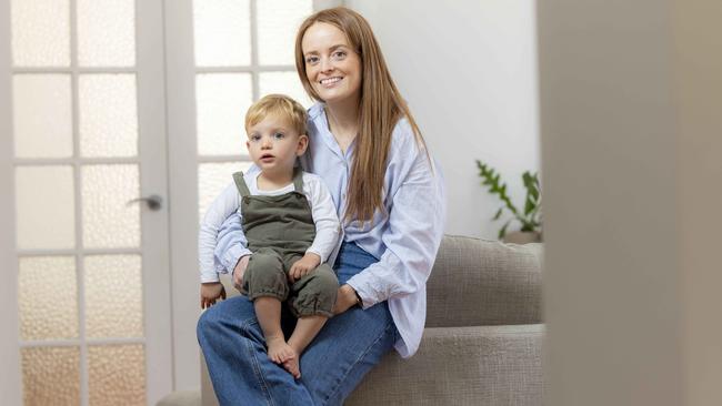 Mum Emma Jones and son Sonny. Picture: Wayne Taylor