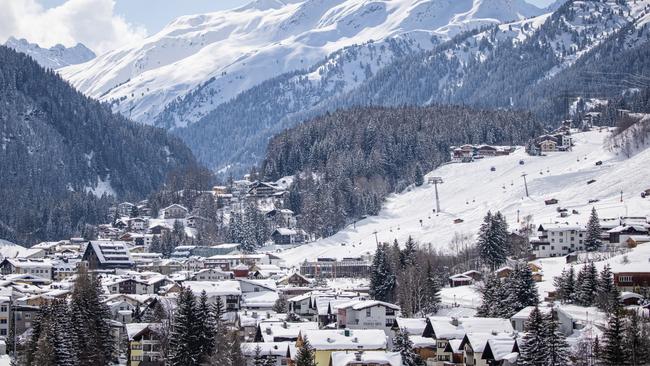 St Anton, Austria, cloaked in snow.