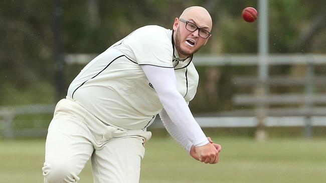 Ryan Blair in action for Westmeadows. Picture: Hamish Blair