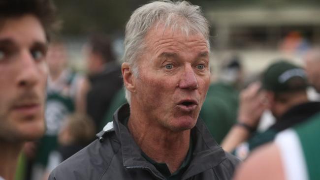 Eltham coach Robert Hyde during his time at Greensborough. Picture: Stuart Milligan