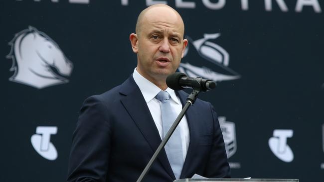 NRL CEO Todd Greenberg described Wighton’s actions as “disgraceful”. Picture: Richard Dobson