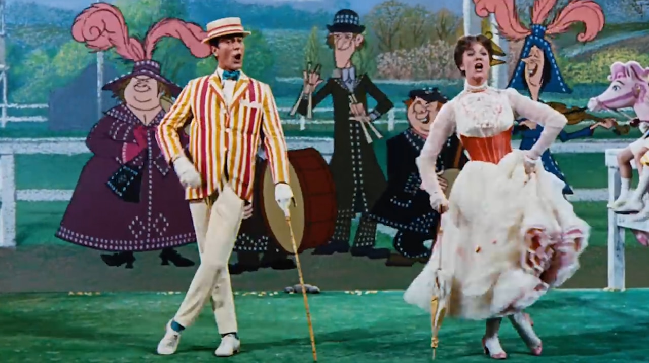 Van Dyke starred with Julie Andrews in Mary Poppins.