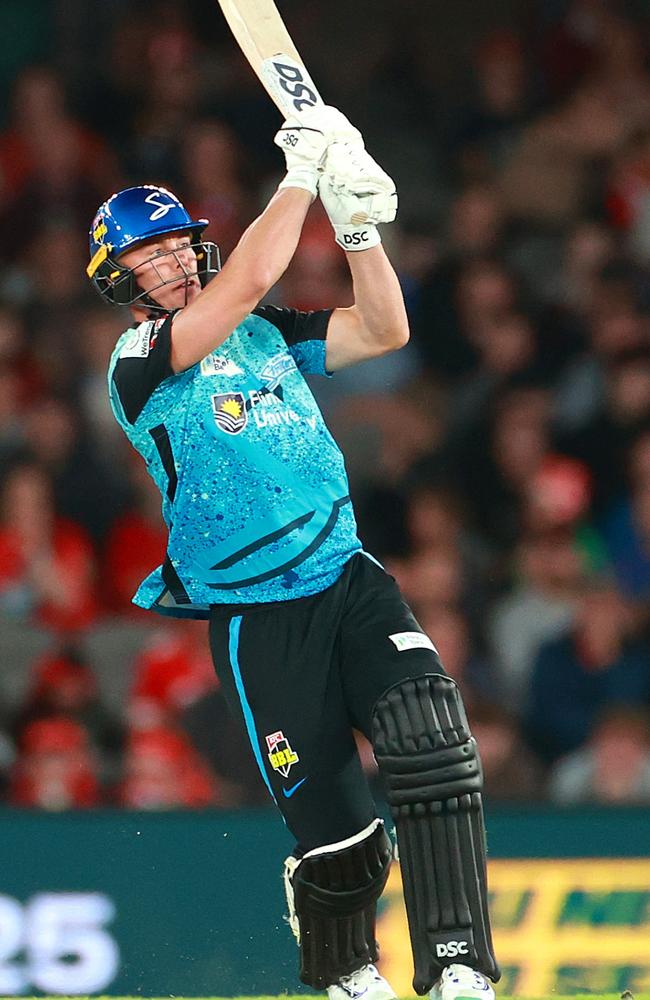 Chris Lynn hits out the Strikers. Picture: Getty Images