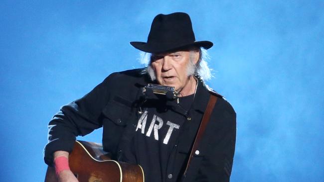 Neil Young performs in 2015. Picture: Michael Tran