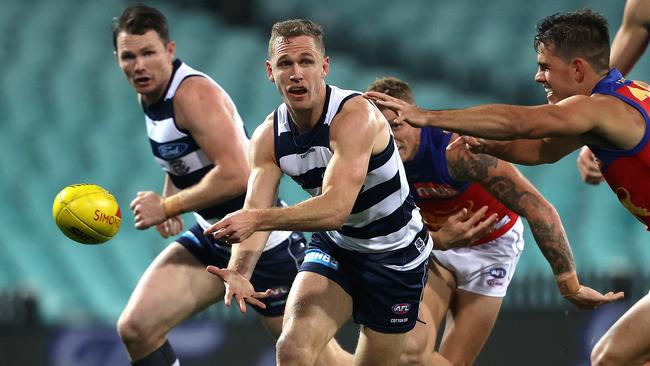 Joel Selwood has been a warrior for the Cats. Picture: Picture: Phil Hillyard