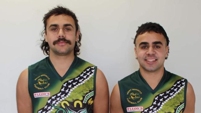 Elliott (left) and Myles McNamara. Picture: West Whyalla Football Club