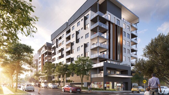 Artist's impression of Cello Apartments, cnr Flora and Cleveland streets. Picture: CSDG