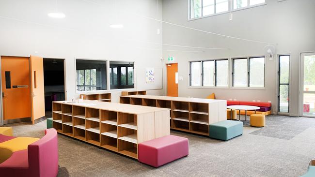 The library inside Gainsborough State School. Photo: Scott Powick NEWSCORP