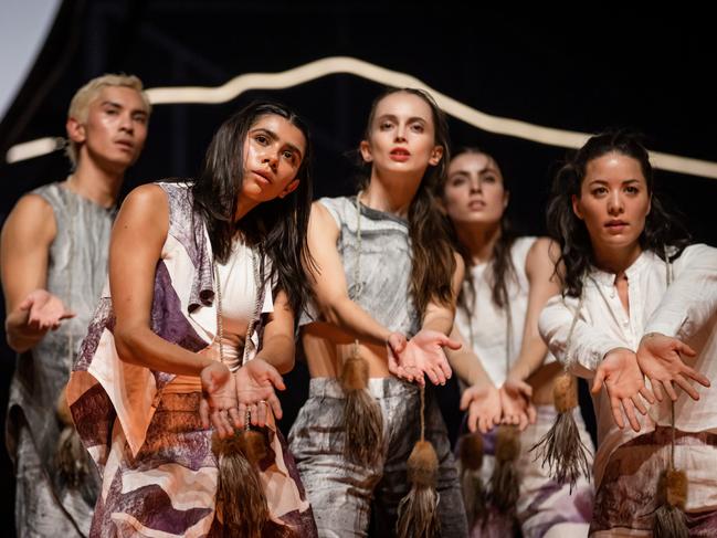 Dancers of the Australian Ballet and Australian Dance Theatre in The Hum. Picture: Daniel Boud